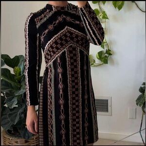 Free People Stella High Mock Neck Long Sleeve Dress